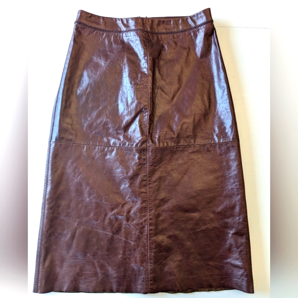 GAP 100% Leather Skirt